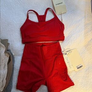 Adanola Bold Red Activewear Set